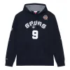 Mitchell & Ness x NBA San Antonio Spurs HOF Fleece Hoodie 'Tony Parker 9' FPHD6861-SASYYTPABLCK sold by KicksCrew