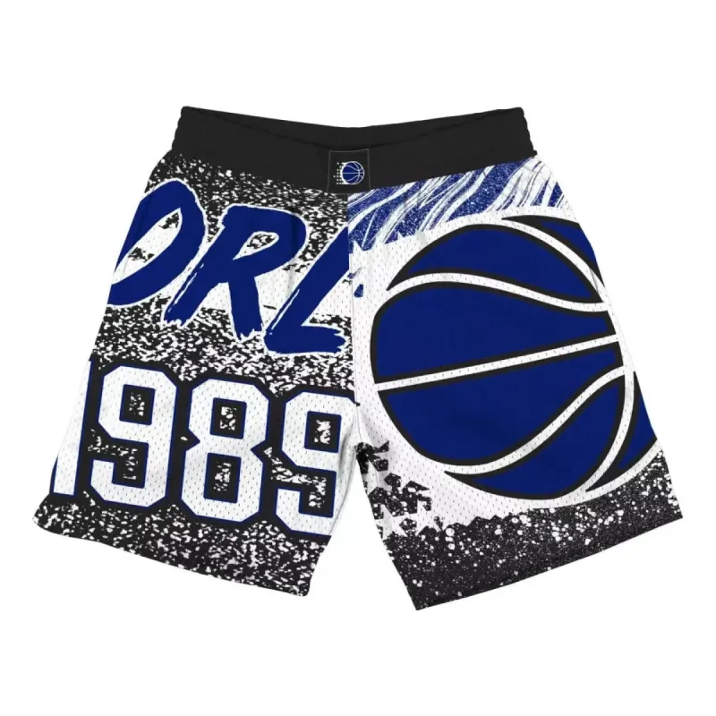 Mitchell & Ness x NBA Jumbotron Mesh Shorts 'Orlando Magic' SHORAJ19071-OMABLCK sold by KicksCrew
