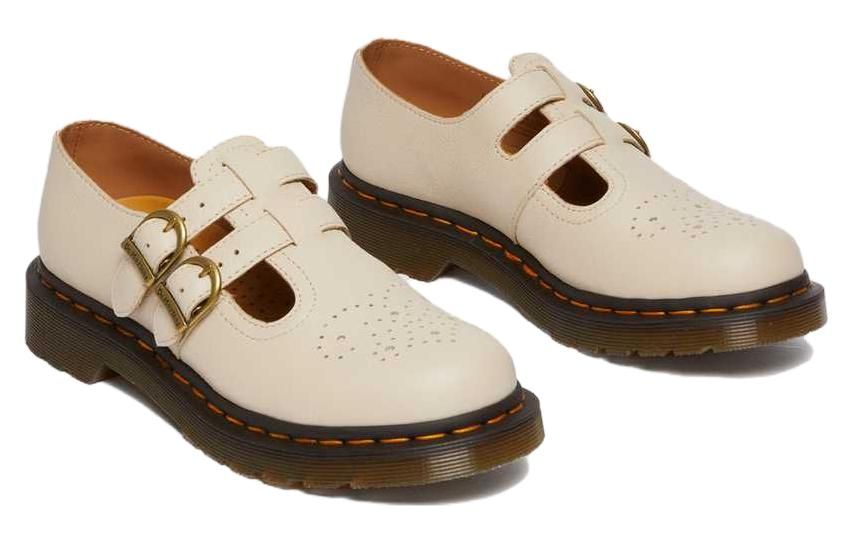 (WMNS) Dr. Martens 8065 Virginia Leather Mary Jane 'Parchment Beige' 30692292 sold by KicksCrew product image thumbnail 3