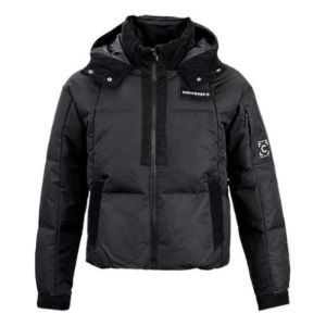 (WMNS) Converse Premium Short Down Puffer Jacket 'Black' 10023727-A01 sold by KicksCrew