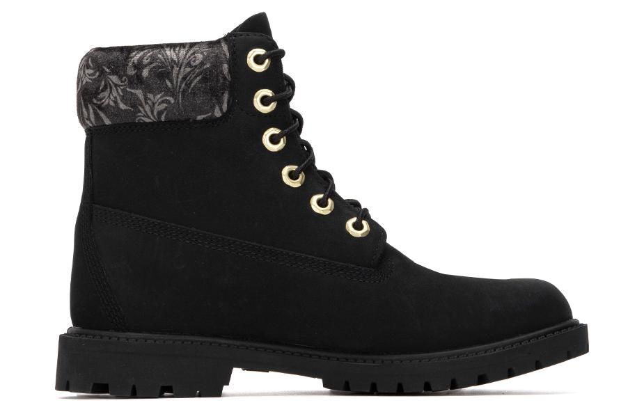 (WMNS) Timberland 6 Inch heritage Lace Up Cupsole Boots 'Black Nubuck' A5M74001 sold by KicksCrew product image thumbnail 2