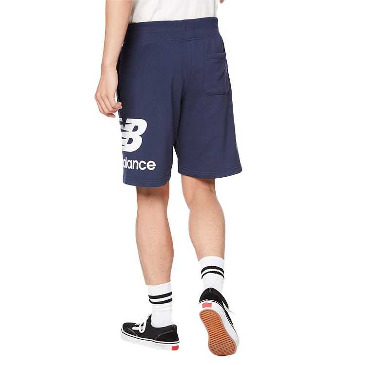 New Balance Logo Print Athletic Shorts 'Blue White' AMS01512-NGO sold by KicksCrew product image thumbnail 4