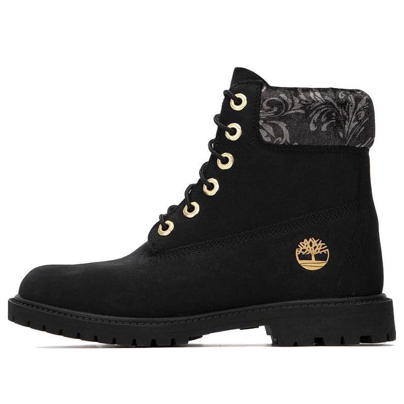 (WMNS) Timberland 6 Inch heritage Lace Up Cupsole Boots 'Black Nubuck' A5M74001 sold by KicksCrew