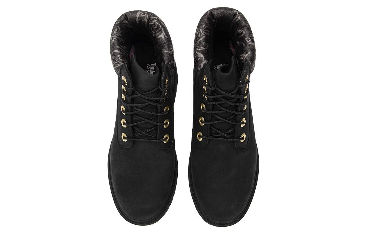 (WMNS) Timberland 6 Inch heritage Lace Up Cupsole Boots 'Black Nubuck' A5M74001 sold by KicksCrew product image thumbnail 3