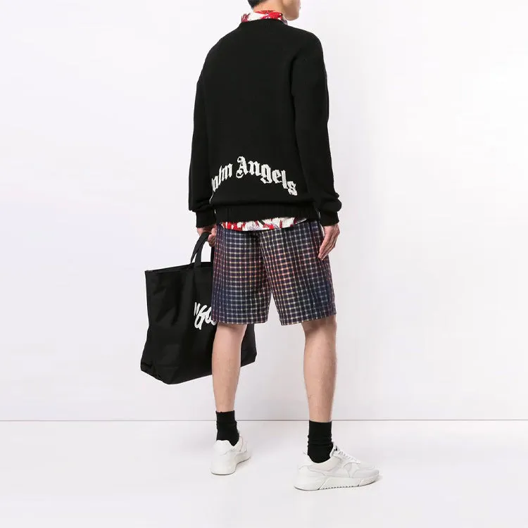 Palm Angels Wool Back Embroidered Logo Crew Knit 'Black' PMHE027F20KNI0011001 sold by KicksCrew product image thumbnail 4