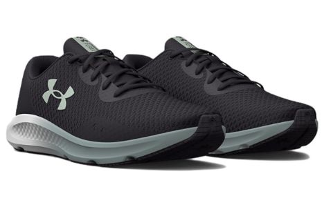 (WMNS) Under Armour Charged Pursuit 3 Wide 'Jet Grey Illusion Green' 3025802-100 sold by KicksCrew