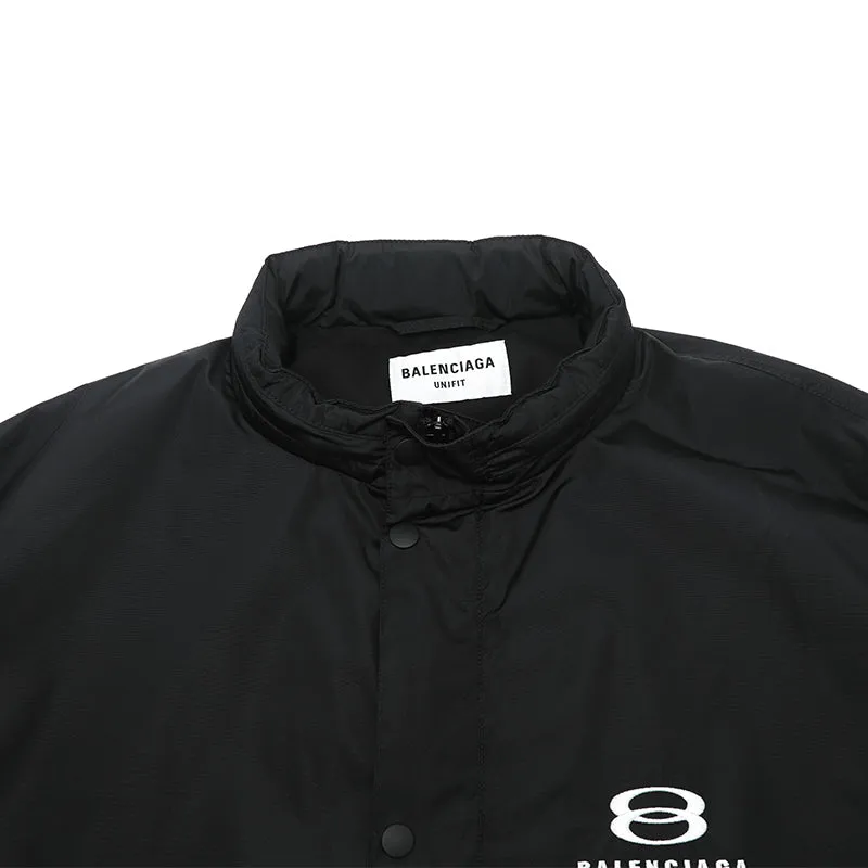 Balenciaga Logo Intarsia Raincoat 'Black' 681449TLO061000 sold by KicksCrew product image thumbnail 4