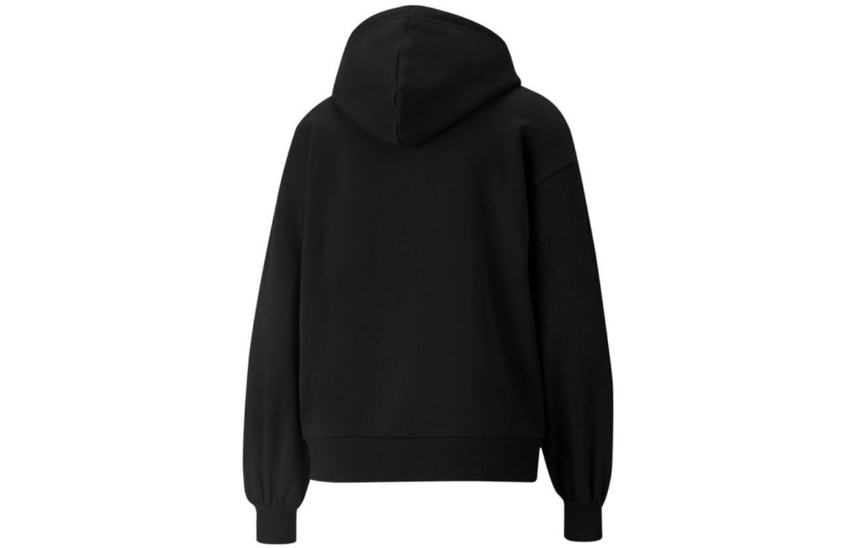 (WMNS) Puma Winterized Logo Hoodie 'Black' 848251-01 sold by KicksCrew product image thumbnail 2