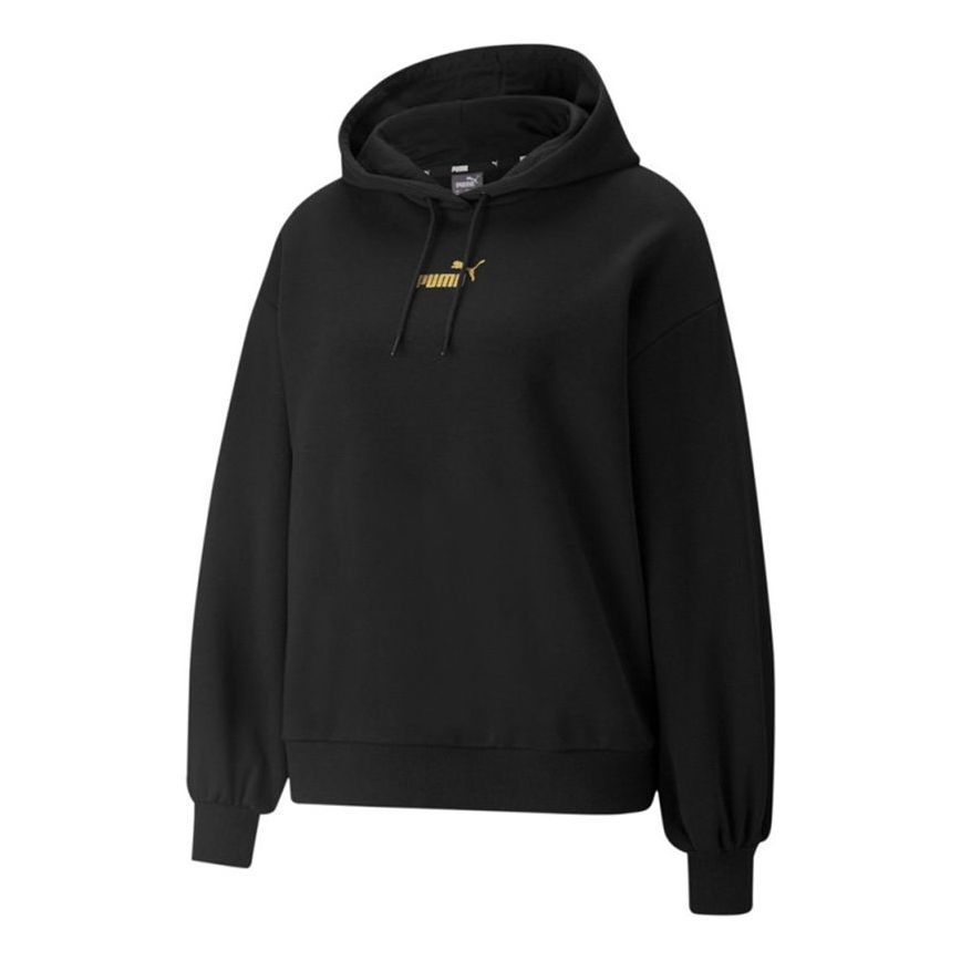 (WMNS) Puma Winterized Logo Hoodie 'Black' 848251-01 sold by KicksCrew
