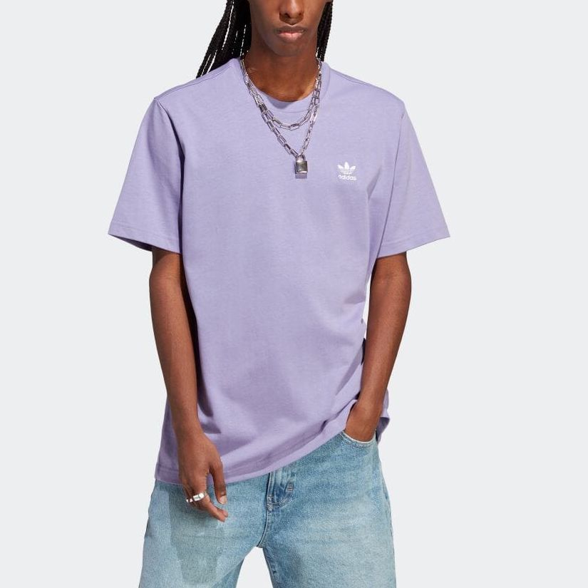 adidas originals Adicolor Classics Back And Front Trefoil Boxy T-shirt 'Magic Lilac' IA4838 sold by KicksCrew product image thumbnail 2