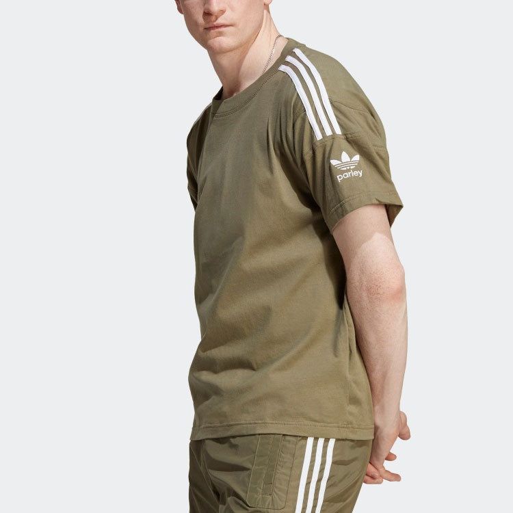 adidas originals Adicolor Parley T-shirt 'Olive Strata' HR8944 sold by KicksCrew product image thumbnail 4