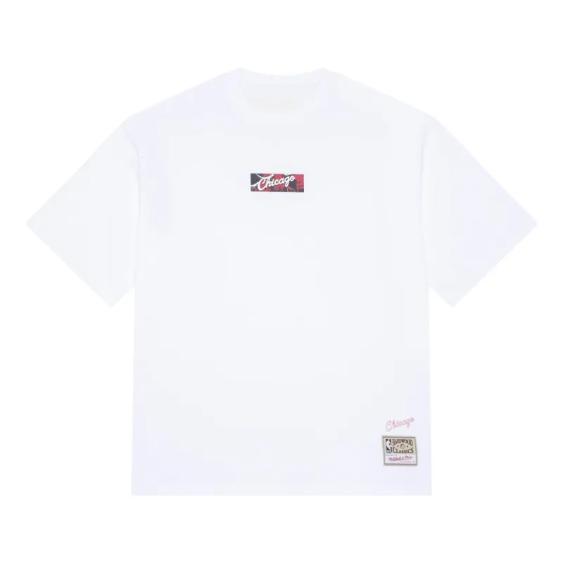 Mitchell & Ness x NBA Chicago Bulls T-Shirt 'White' MNJYSST23020BOX-WHITE sold by KicksCrew