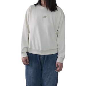 (WMNS) New Balance Essentials Crewneck Top 'White' AWT34311-CIC sold by KicksCrew