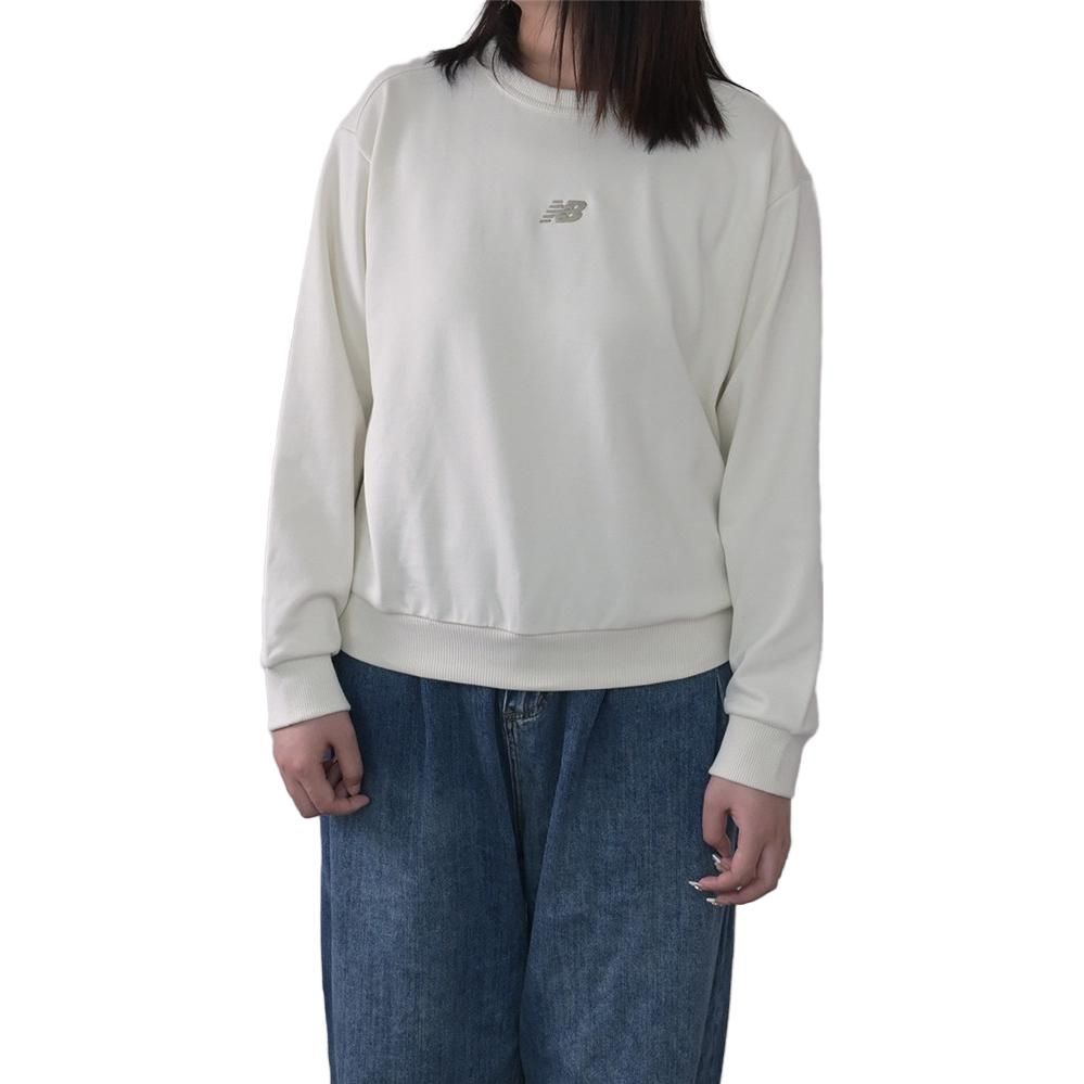 (WMNS) New Balance Essentials Crewneck Top 'White' AWT34311-CIC sold by KicksCrew product image thumbnail 2