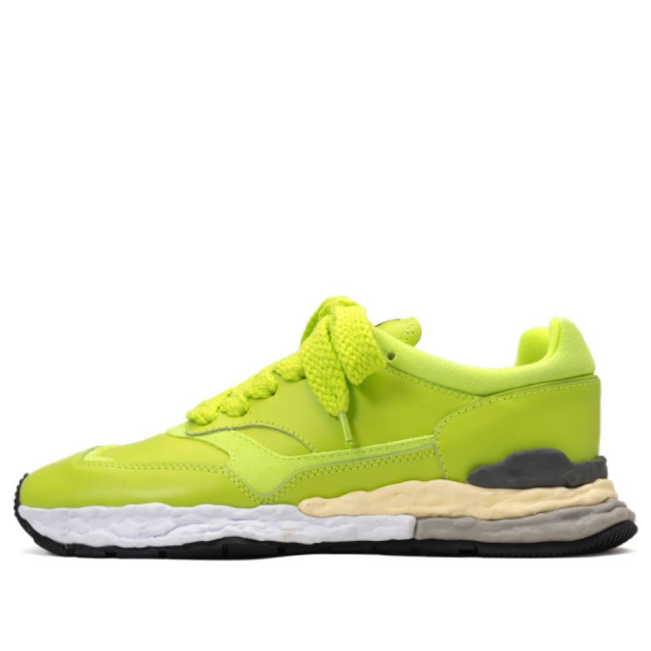 Maison MIHARA YASUHIRO GEORGE OG Sole Leather Low-top Sneaker 'Green' A10FW702-GRN sold by KicksCrew
