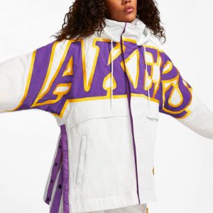 (WMNS) Nike x AMBUSH NBA Lakers Jacket 'Summit White Purple Yellow' DB1617-121 sold by KicksCrew