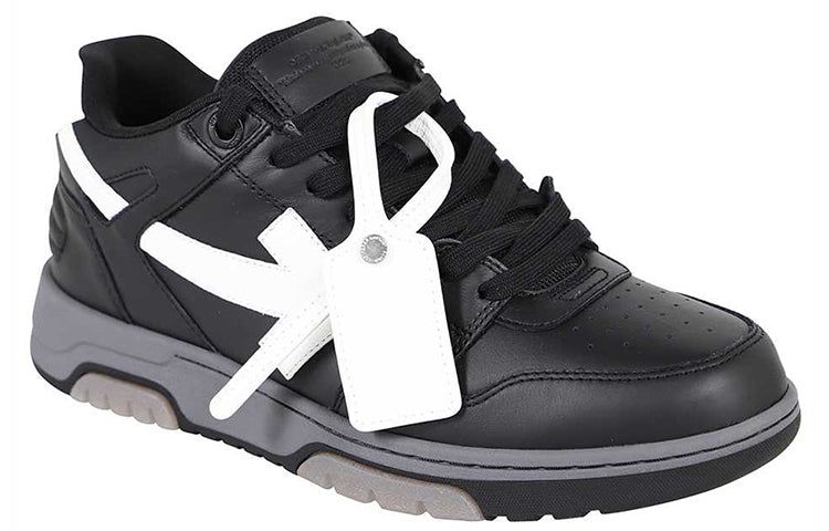 Off-White Out Of Office Low-Top Sneaker 'Black Grey White' OMIA189F21LEA0011001 sold by KicksCrew product image thumbnail 2