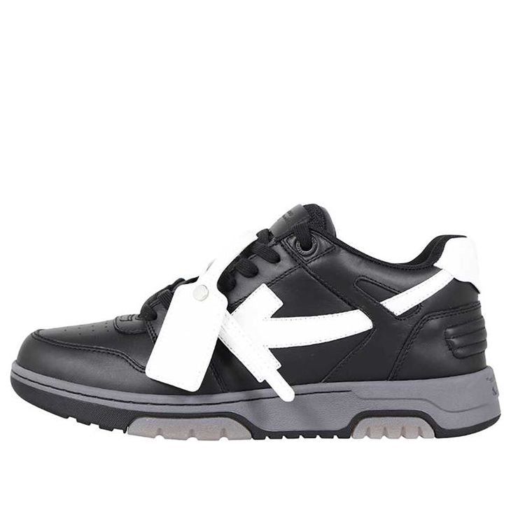 Off-White Out Of Office Low-Top Sneaker 'Black Grey White' OMIA189F21LEA0011001 sold by KicksCrew