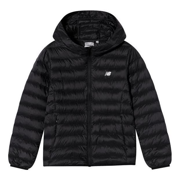 New Balance Logo Printed Puffer Jacket 'Black' NCNP94S012-BK sold by KicksCrew