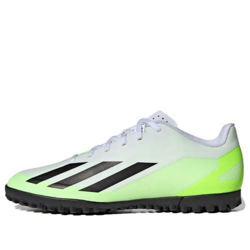 Adidas X Crazyfast.4 Turf Shoes 'White Lucid Lemon Black' IE1583 sold by KicksCrew