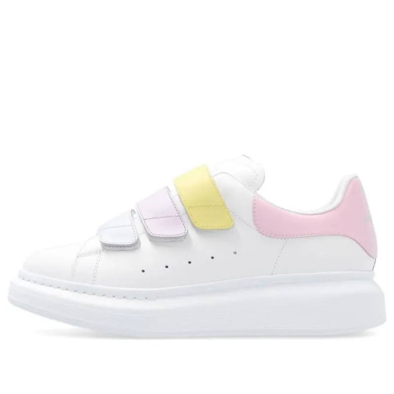 (WMNS) Alexander McQueen Oversized Triple Strap Sneaker 'White Multi' 697105WIBNN9035 sold by KicksCrew