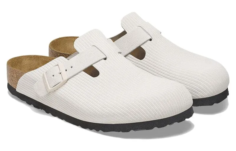(WMNS) Birkenstock Boston Suede Leather Embossed 'Corduroy Antique White' 1025270 sold by KicksCrew product image thumbnail 4
