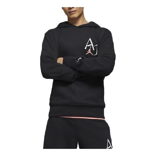 Air Jordan Logo Hoodie 'Black White' DM1411-010 sold by KicksCrew