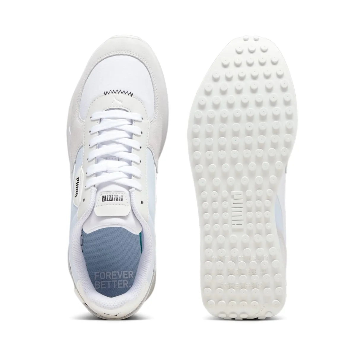 PUMA Future Rider Override 'White Icy Blue' 393825-03 sold by KicksCrew product image thumbnail 4