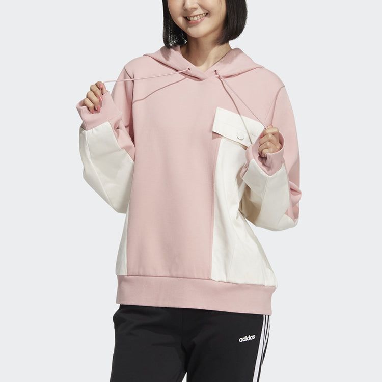 (WMNS) adidas Neo Hoodie 'Pink White' HM7406 sold by KicksCrew product image thumbnail 2