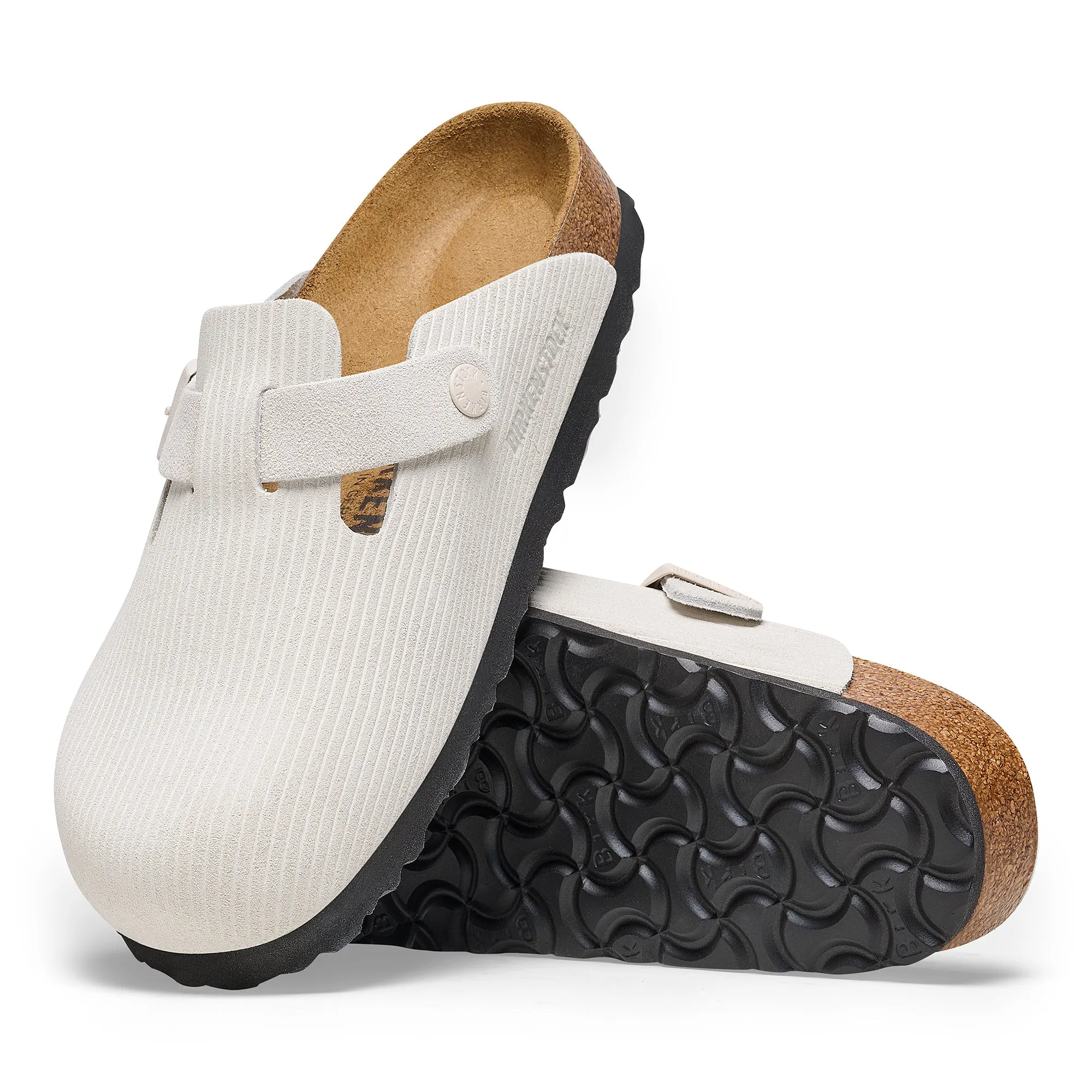 (WMNS) Birkenstock Boston Suede Leather Embossed 'Corduroy Antique White' 1025270 sold by KicksCrew product image thumbnail 5