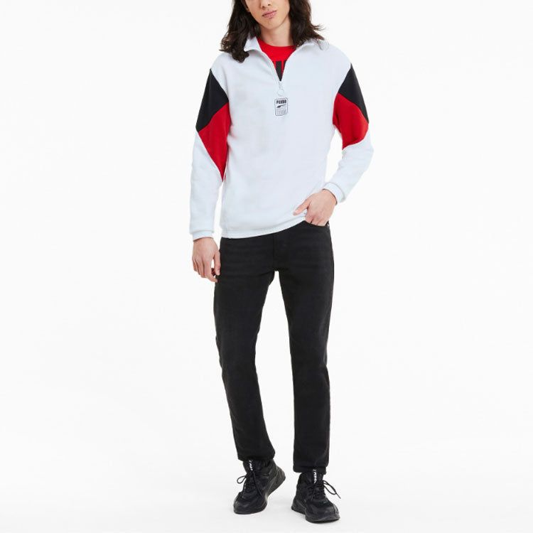 Puma Rebel Half-Zip TR 'White Black Red' 585280-02 sold by KicksCrew product image thumbnail 3