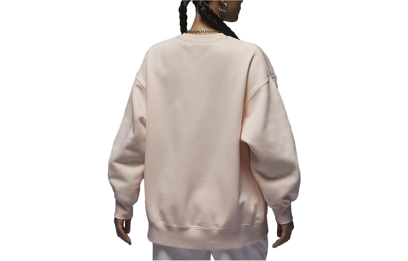 (WMNS) Air Jordan Fearless Fleece Sweatshirt Asia Sizing 'Orange Pink' FV4021-823 sold by KicksCrew product image thumbnail 3