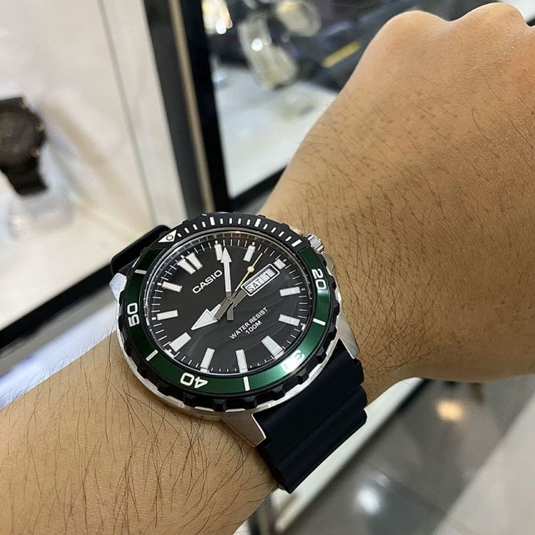 CASIO Analog 'Black Verdent Green' MTD-125-1AVDF sold by KicksCrew product image thumbnail 5