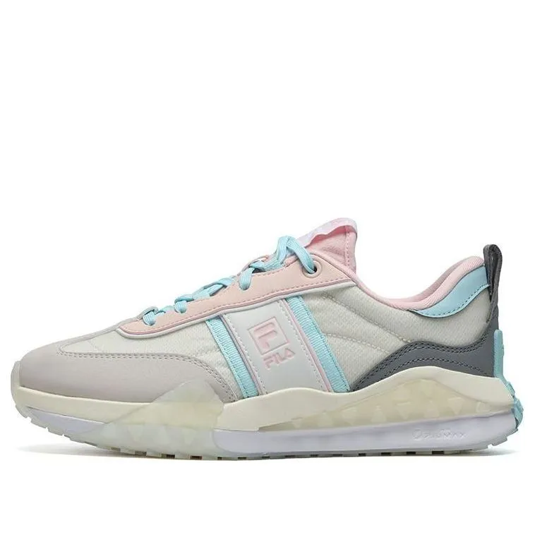 (WMNS) FILA Brick Sneakers 'Grey Blue Pink' F12W231125FSB sold by KicksCrew