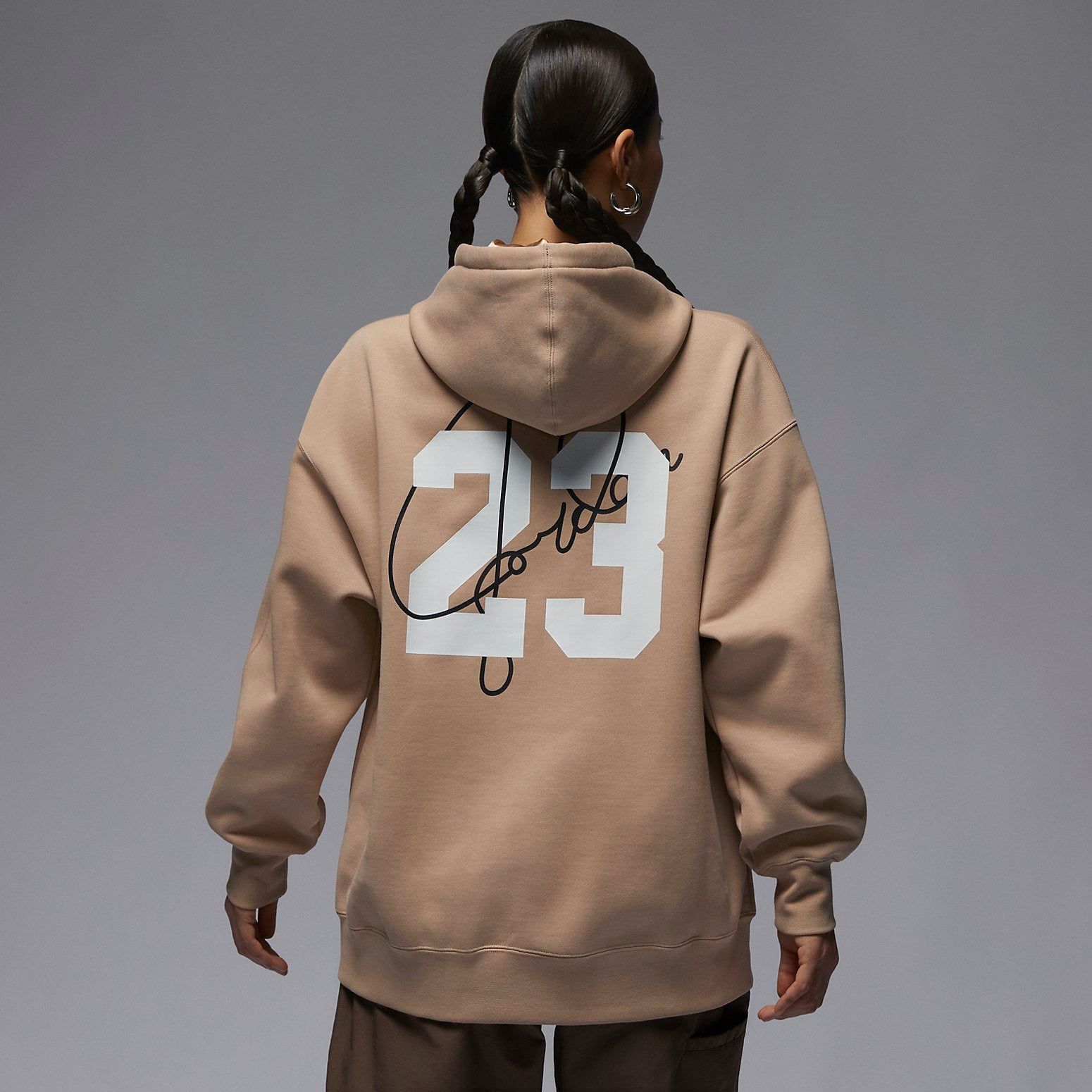(WMNS) Air Jordan AJGirl Hoodie 'Hemp' FZ4334-221 sold by KicksCrew product image thumbnail 5