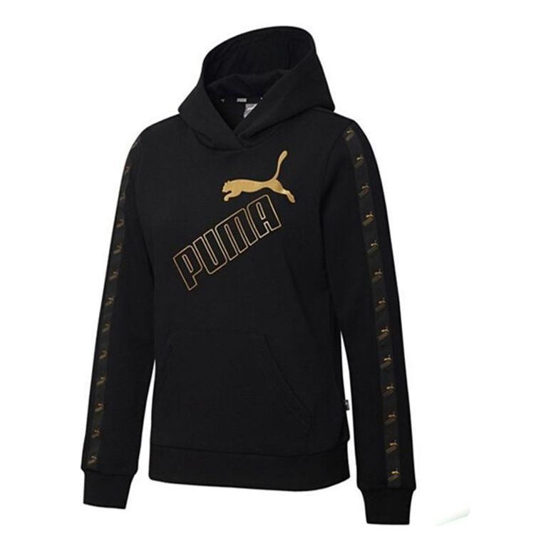 (WMNS) Puma Amplified Hoodie 'Black Gold' 586609-51 sold by KicksCrew