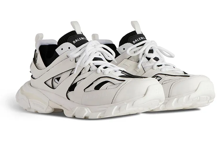 Balenciaga Track Sock Sneakers 'White and Black Knit and Nylon' 736330W3SKC9010 sold by KicksCrew product image thumbnail 2