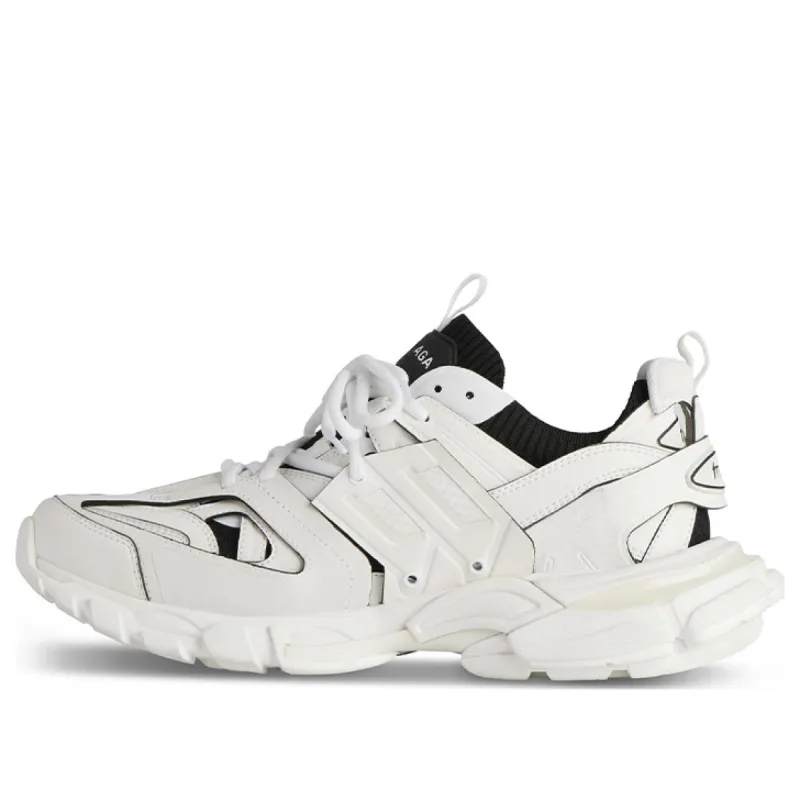 Balenciaga Track Sock Sneakers 'White and Black Knit and Nylon' 736330W3SKC9010 sold by KicksCrew