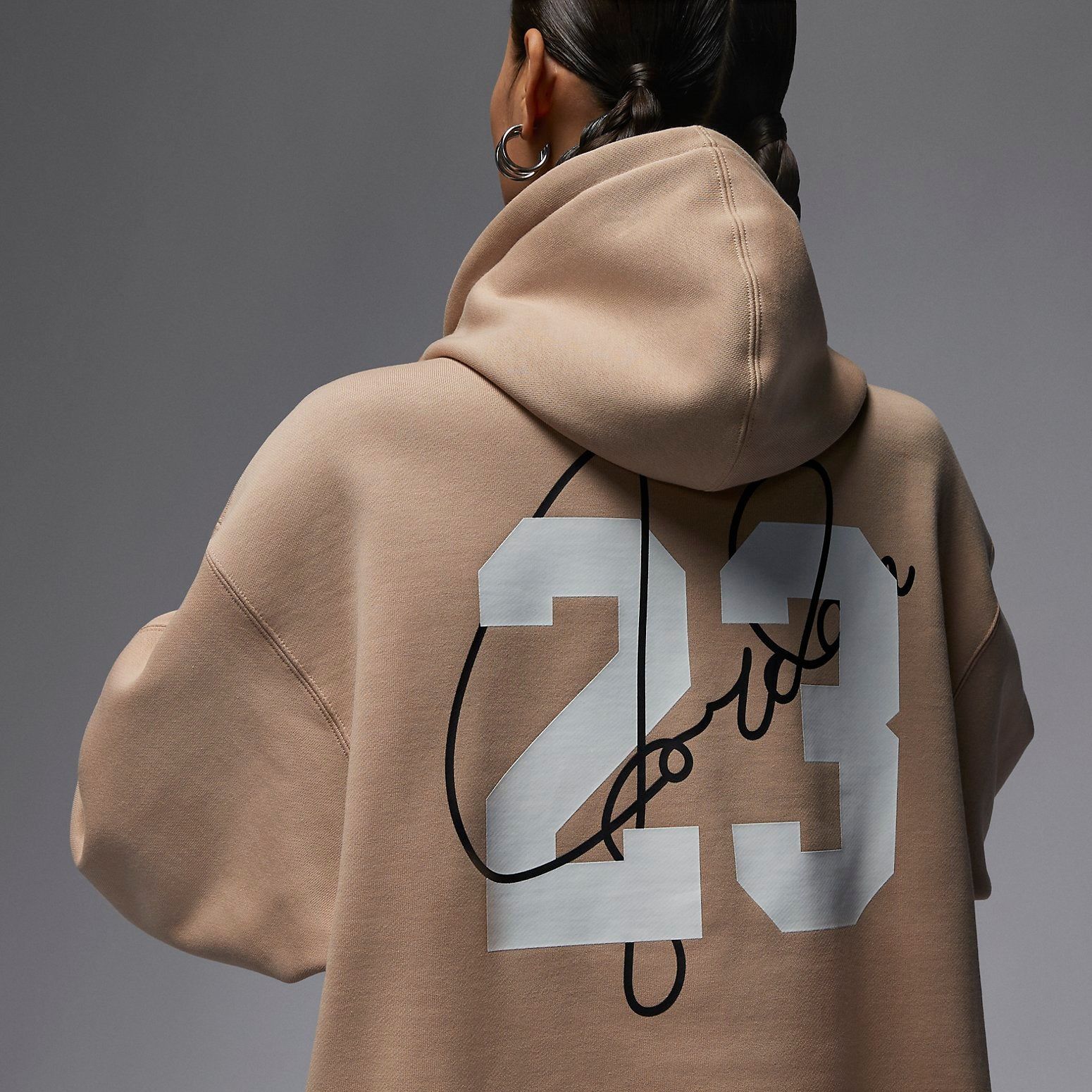 (WMNS) Air Jordan AJGirl Hoodie 'Hemp' FZ4334-221 sold by KicksCrew product image thumbnail 4