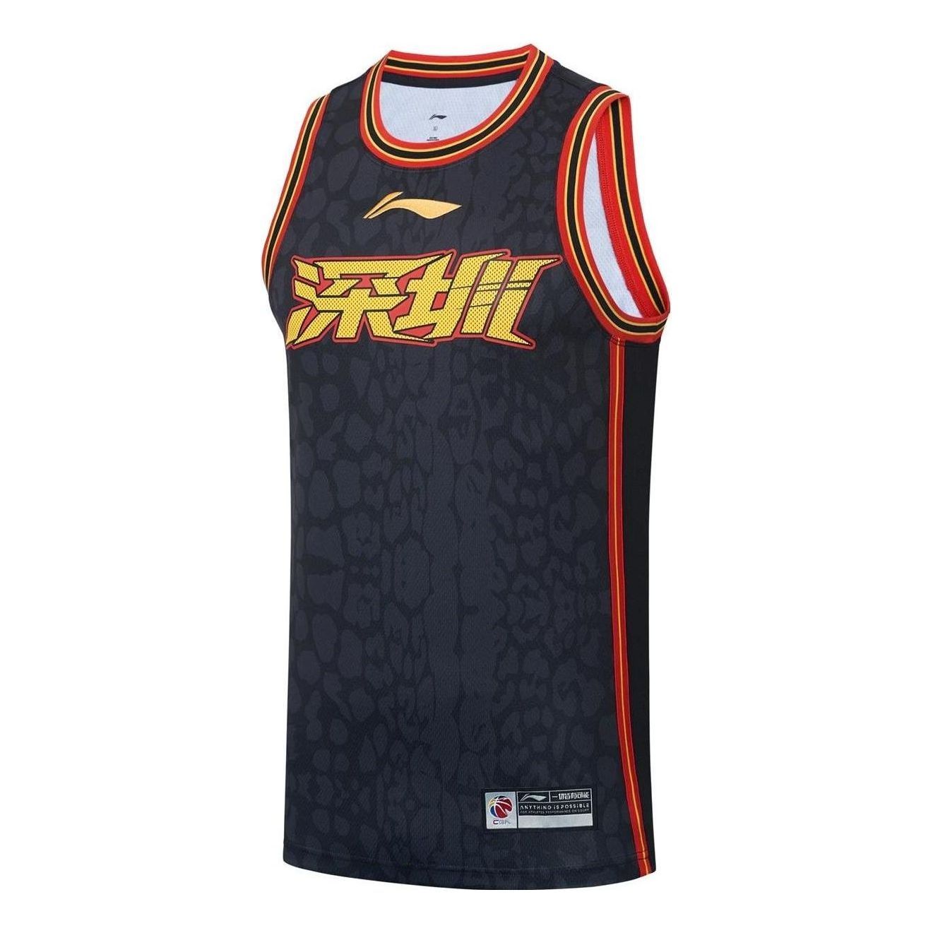 Li-Ning CBA Shenzhen Aviators Basketball Jersey 'Black' AAYS429-1 sold by KicksCrew