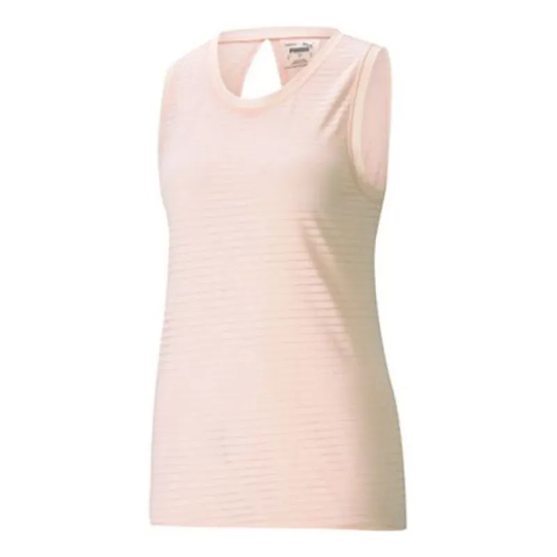 (WMNS) PUMA Studio Burnout Training Tank Top 'Pink' 520225-27 sold by KicksCrew
