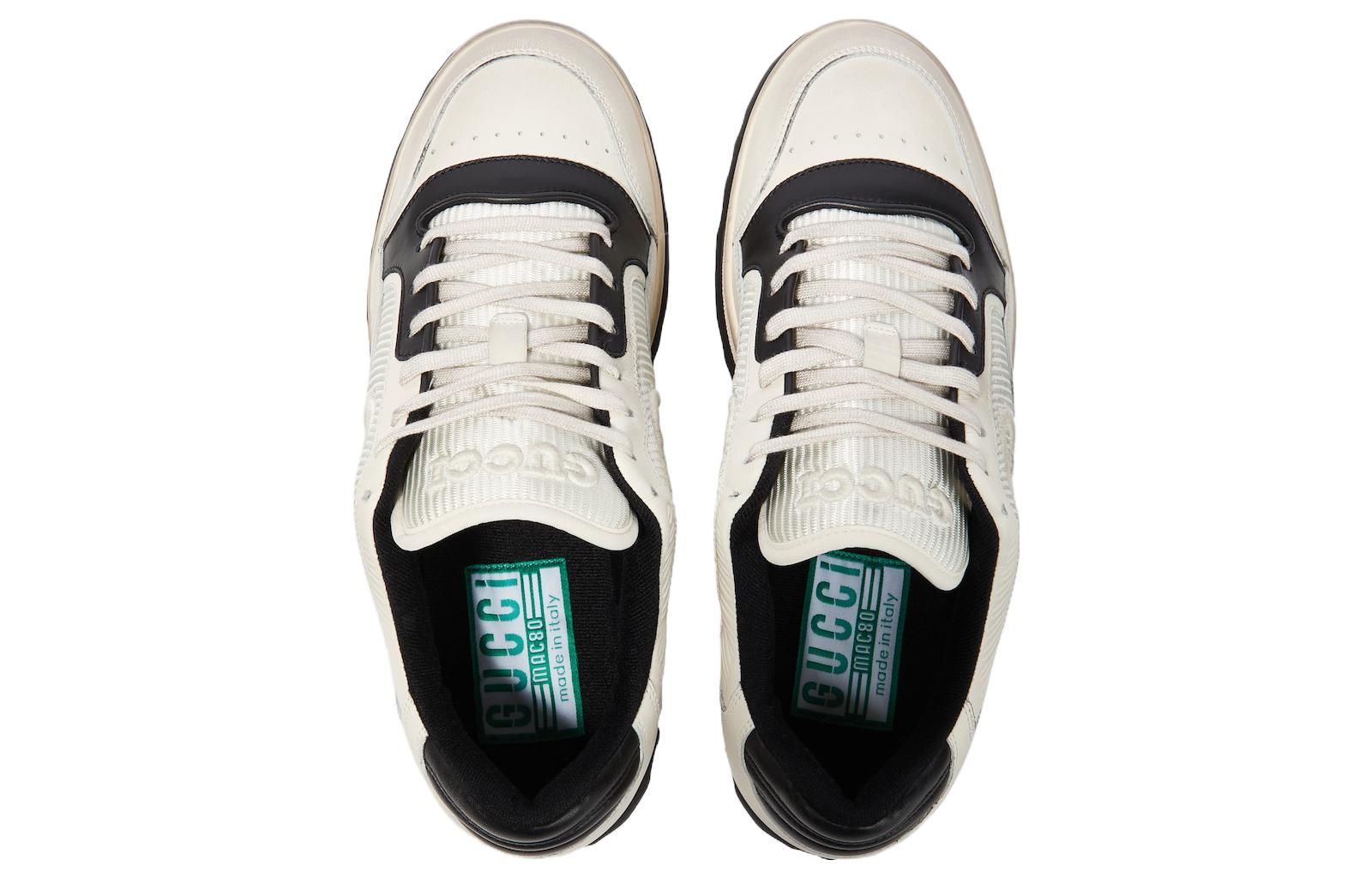(WMNS) GUCCI Mac80 Embroidered Sneakers 'White Black' 747914-AAB79-9151 sold by KicksCrew product image thumbnail 5