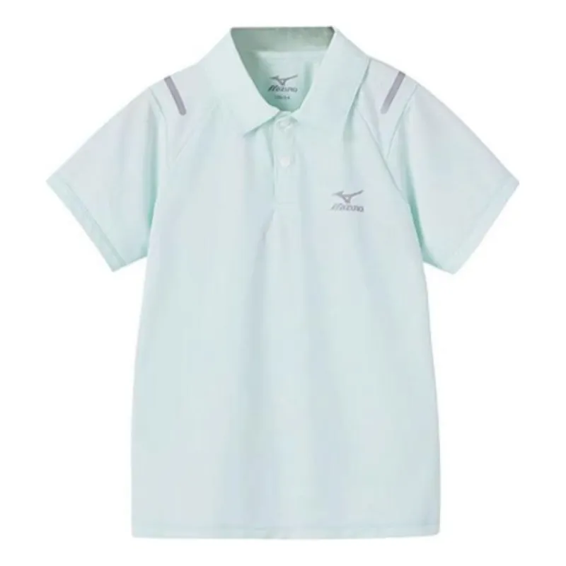 (GS) Mizuno Logo Graphic T-shirt 'Teal' T2254 sold by KicksCrew