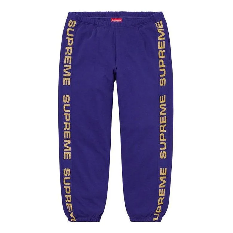 Supreme Metallic Rib Sweatpants 'Purple Yellow' SUP-SS20-599 sold by KicksCrew