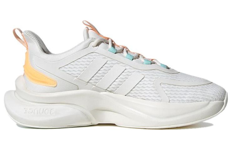 (WMNS) Adidas AlphaBounce Sportswear Shoes 'White Yellow' IF6033 sold by KicksCrew product image thumbnail 2