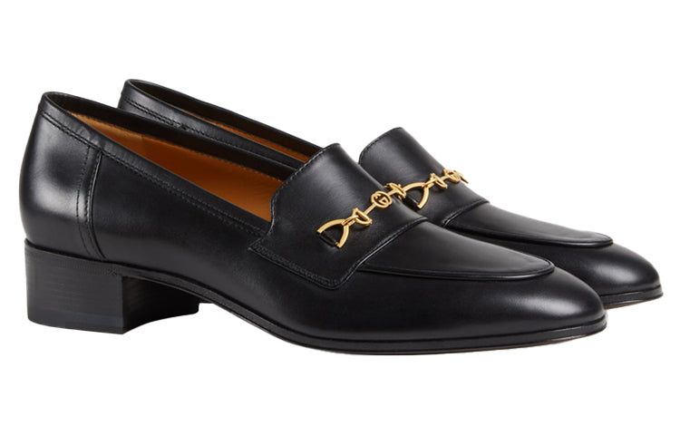 (WMNS) GUCCI Interlocking G Horsebit Loafer 'Black Leather' 658268-1W600-1000 sold by KicksCrew product image thumbnail 2