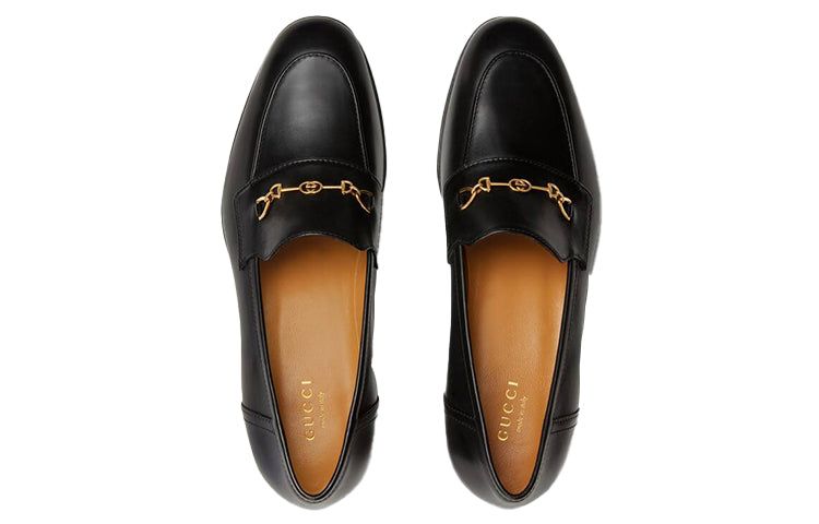 (WMNS) GUCCI Interlocking G Horsebit Loafer 'Black Leather' 658268-1W600-1000 sold by KicksCrew product image thumbnail 3