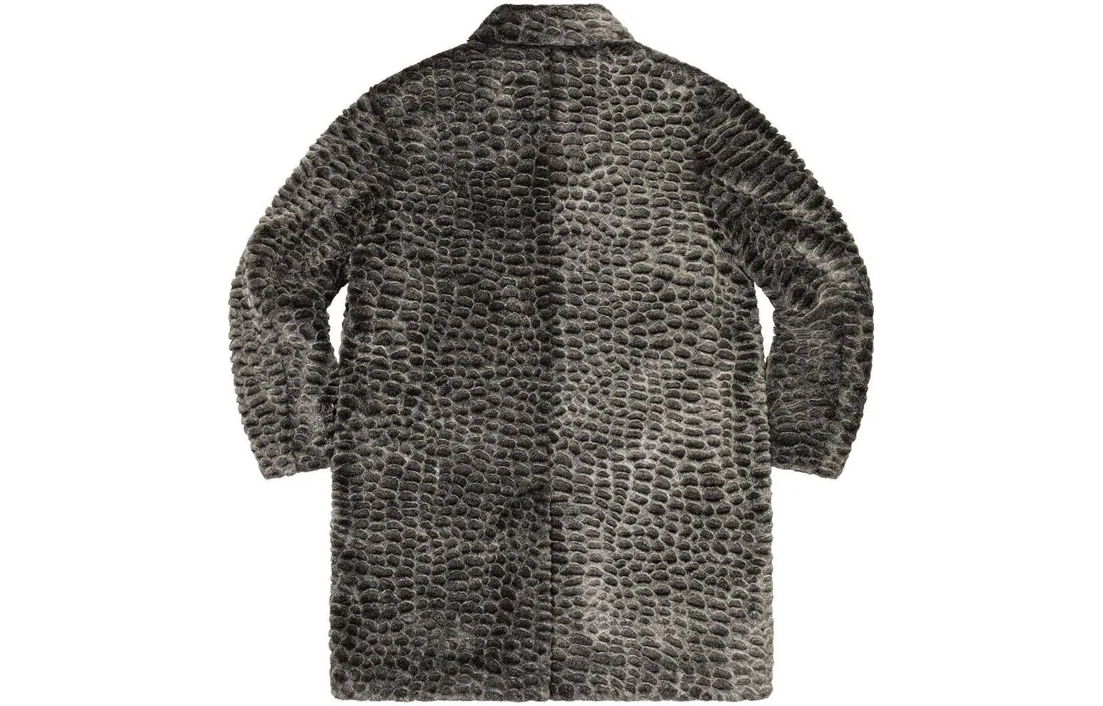 Supreme SS23 Week 2 Croc Faux Fur Overcoat 'Black' SUP-SS23-071 sold by KicksCrew product image thumbnail 4