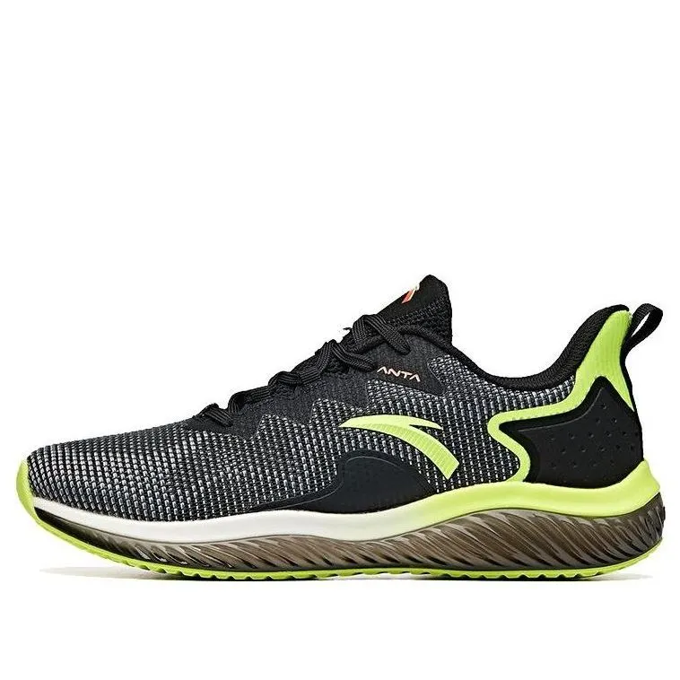 ANTA Running Series Sneakers 'Black Lime Green' 112025599-4 sold by KicksCrew