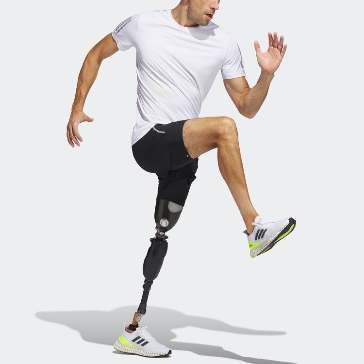 adidas Global Running Short Sleeve Tee 'White' IC0215 sold by KicksCrew product image thumbnail 3